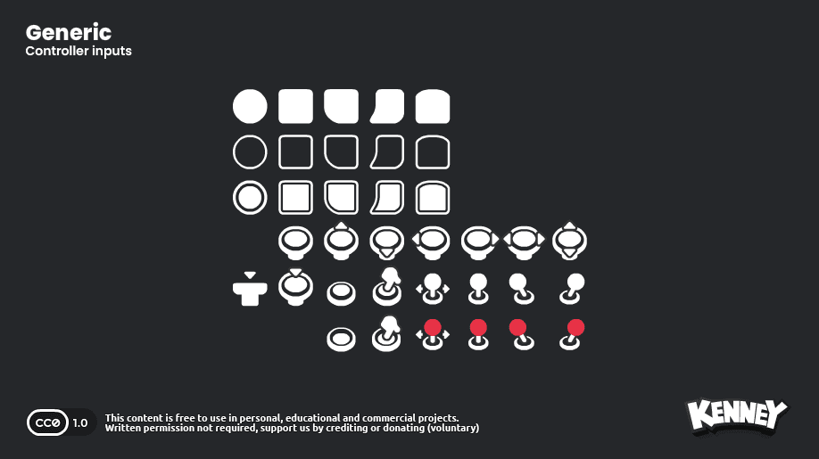 Preview 3 of Kenney Input Prompts: Keyboard and Gamepad Icons