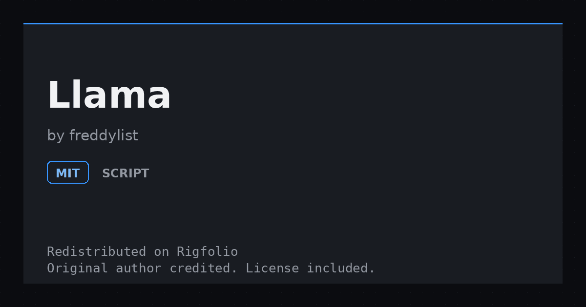 Preview of Llama