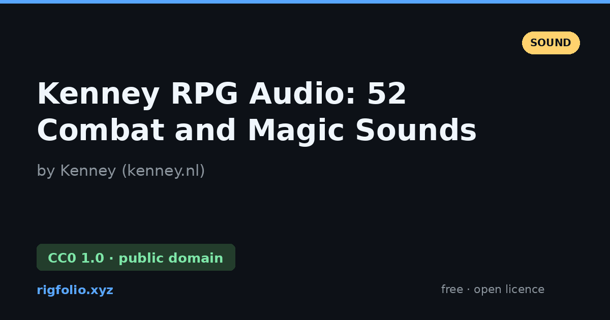 Preview of Kenney RPG Audio: 52 Combat and Magic Sounds