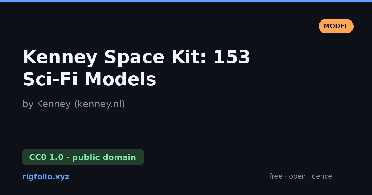 Preview of Kenney Space Kit: 153 Sci-Fi Models