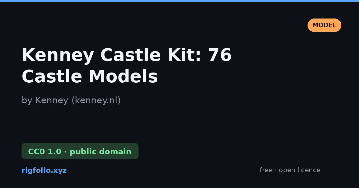 Preview of Kenney Castle Kit: 76 Castle Models