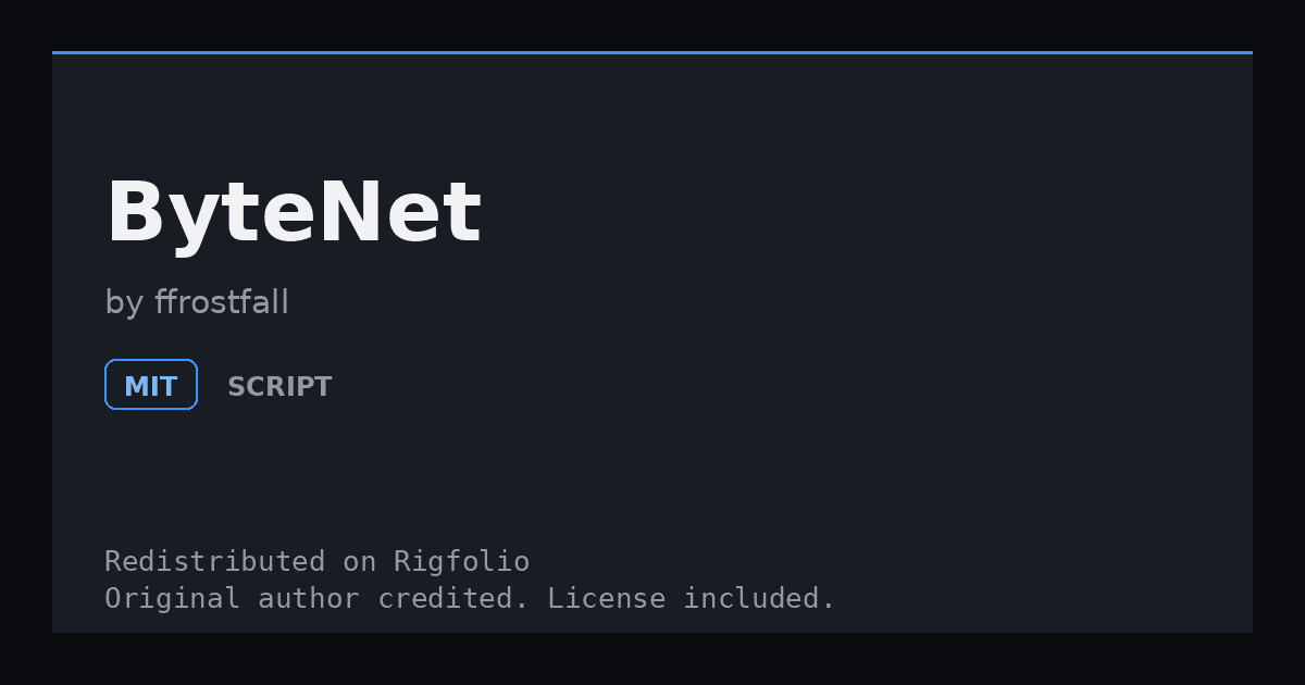 Preview of ByteNet
