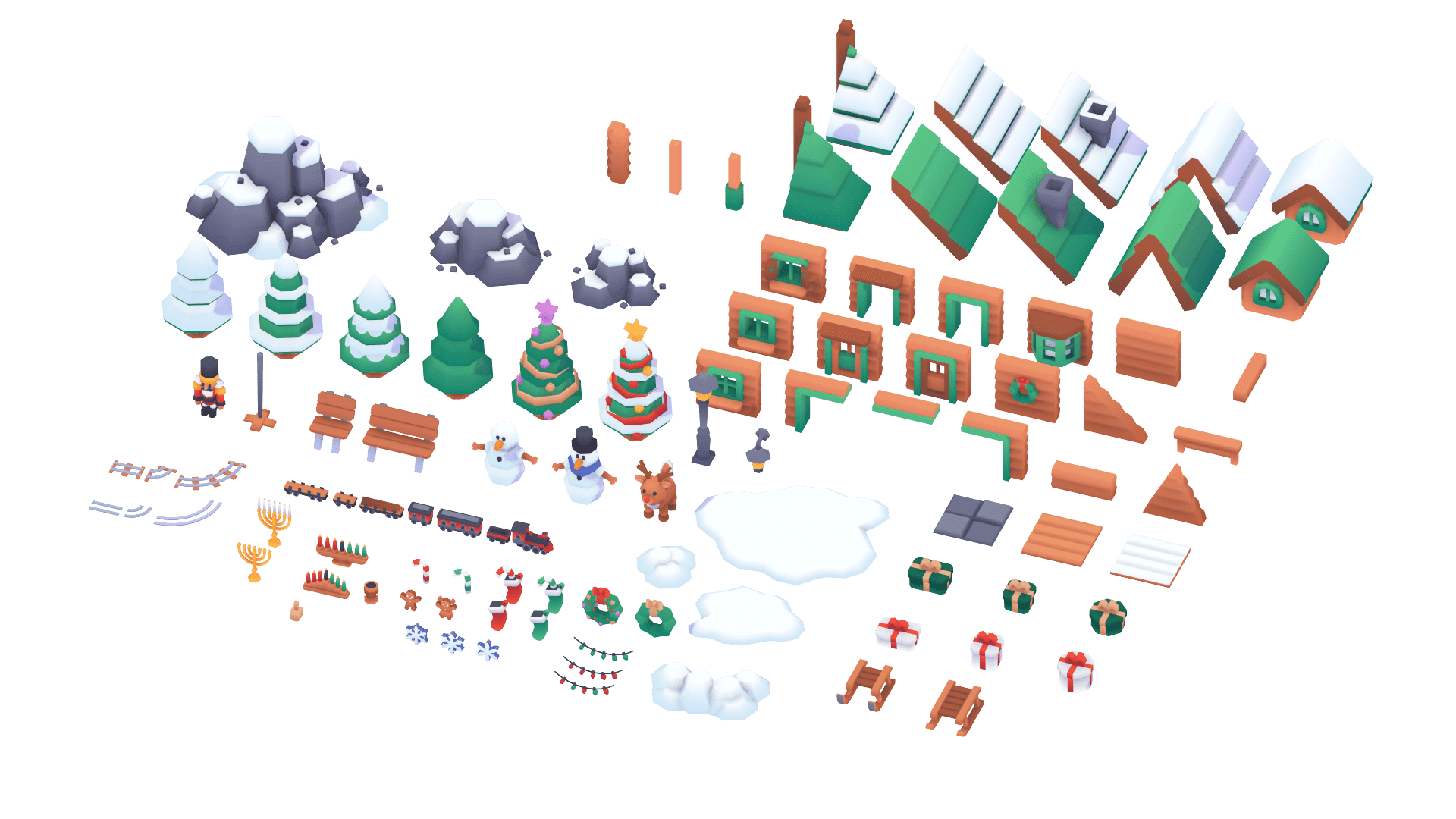 Preview 3 of Kenney Holiday Kit: 99 Seasonal Props