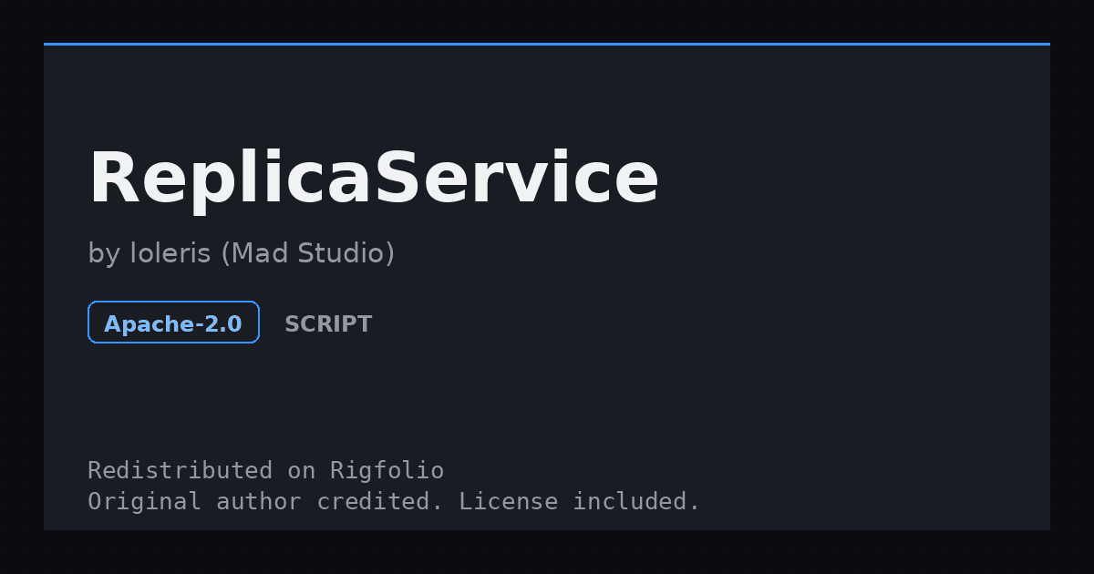 Preview of ReplicaService