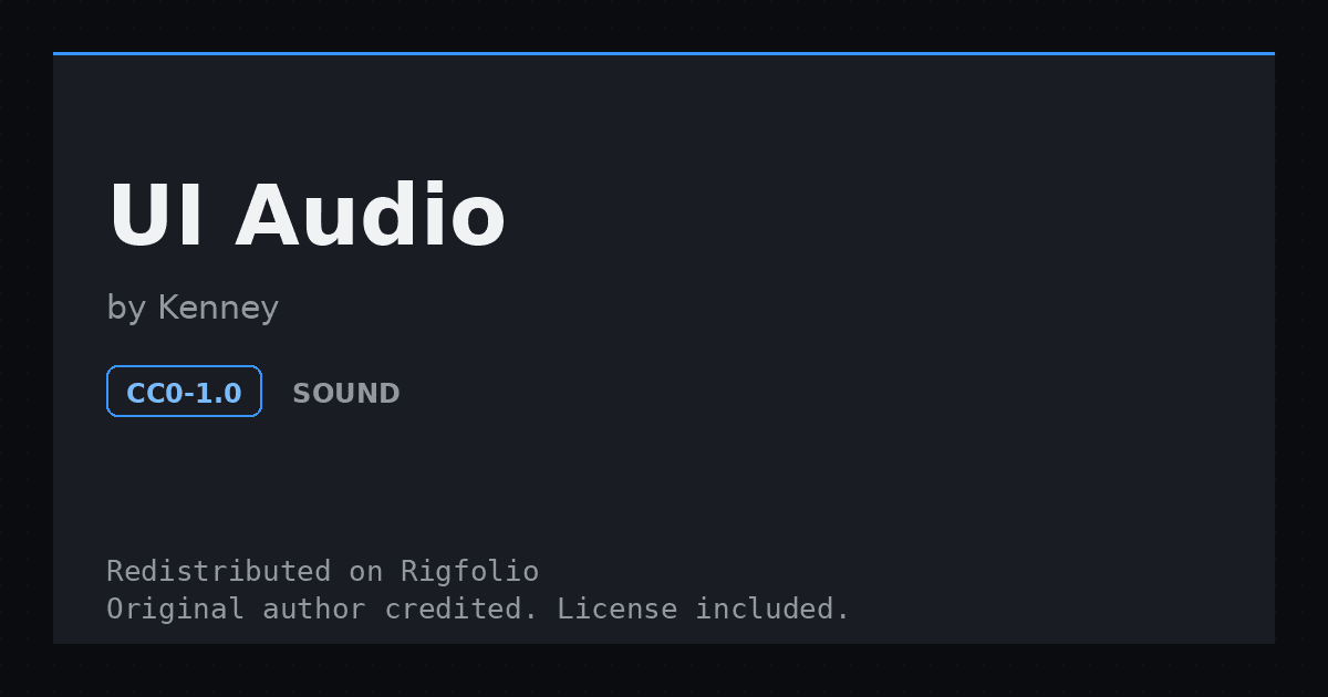 Preview of UI Audio