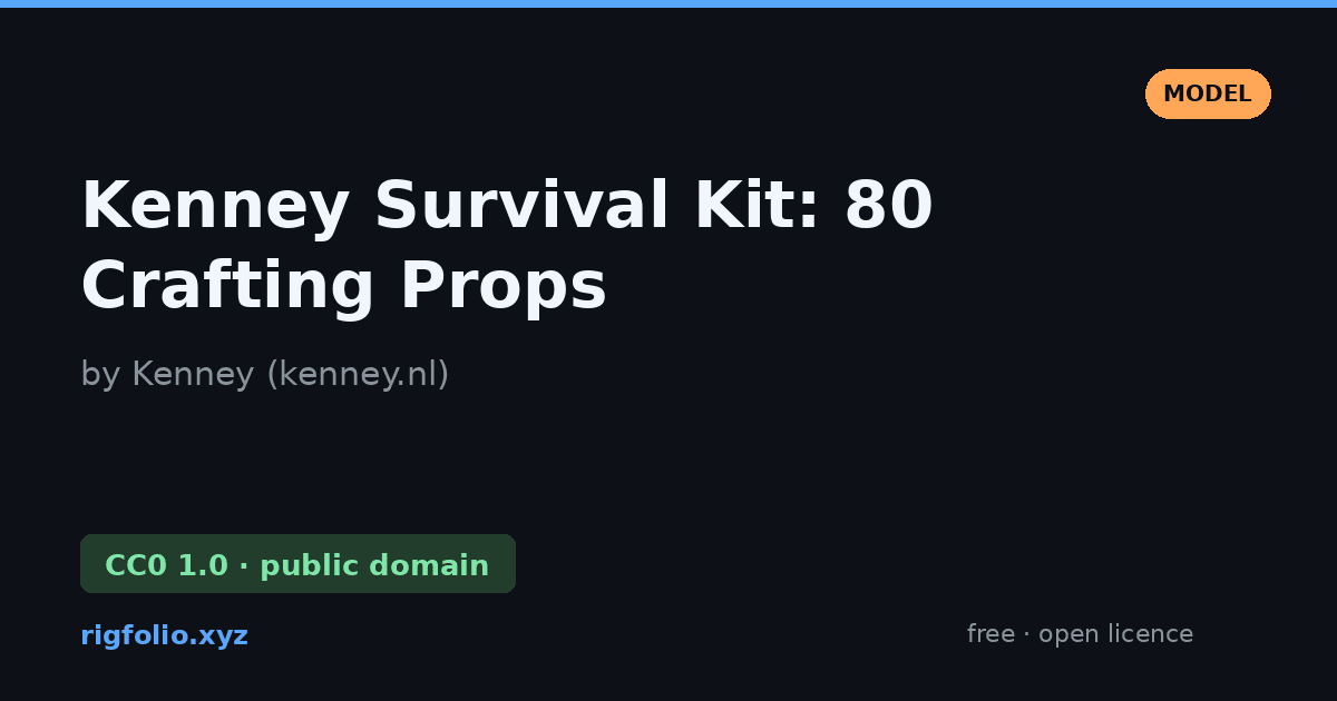 Preview of Kenney Survival Kit: 80 Crafting Props