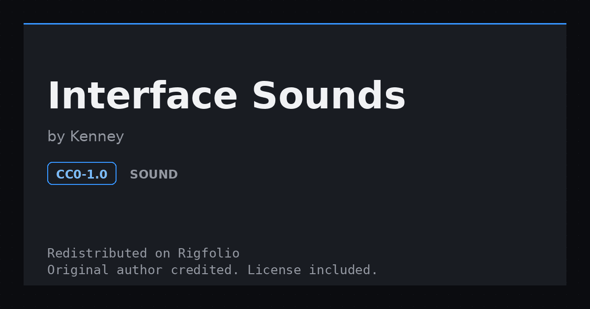 Preview of Interface Sounds