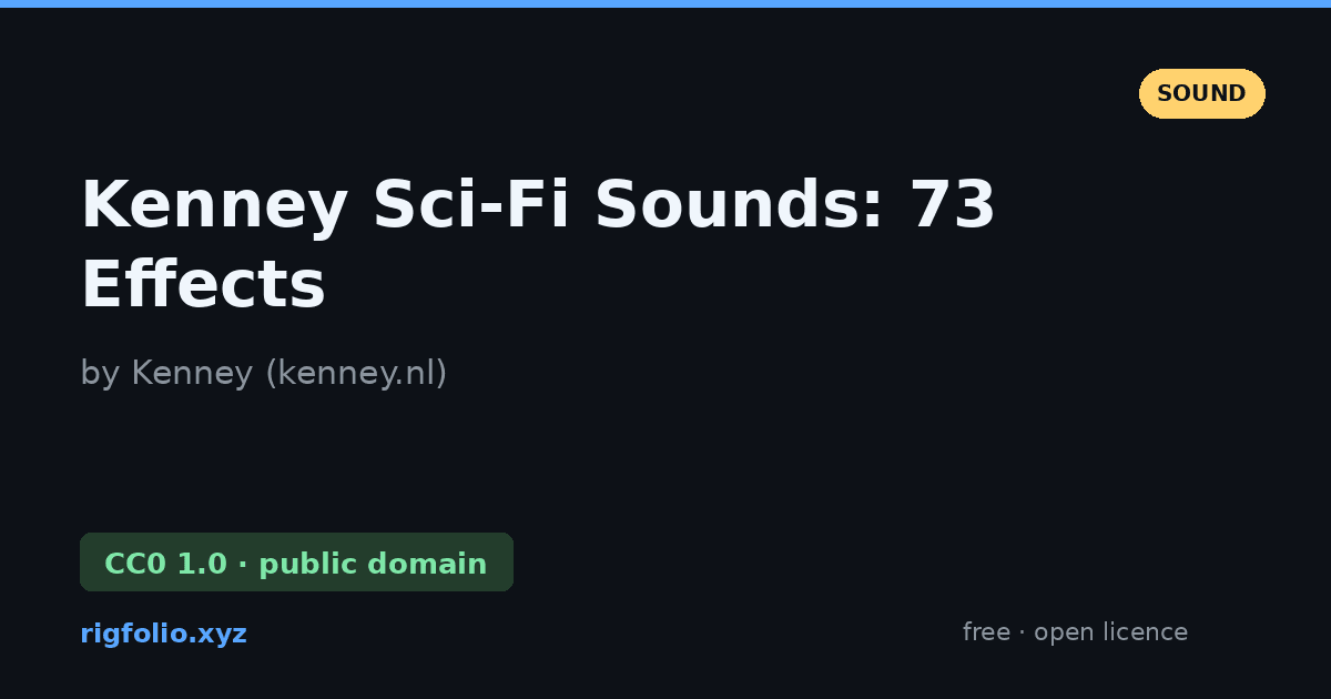 Preview of Kenney Sci-Fi Sounds: 73 Effects