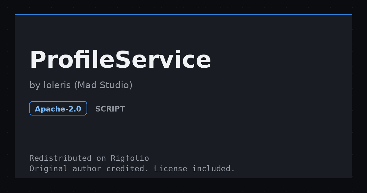 Preview of ProfileService