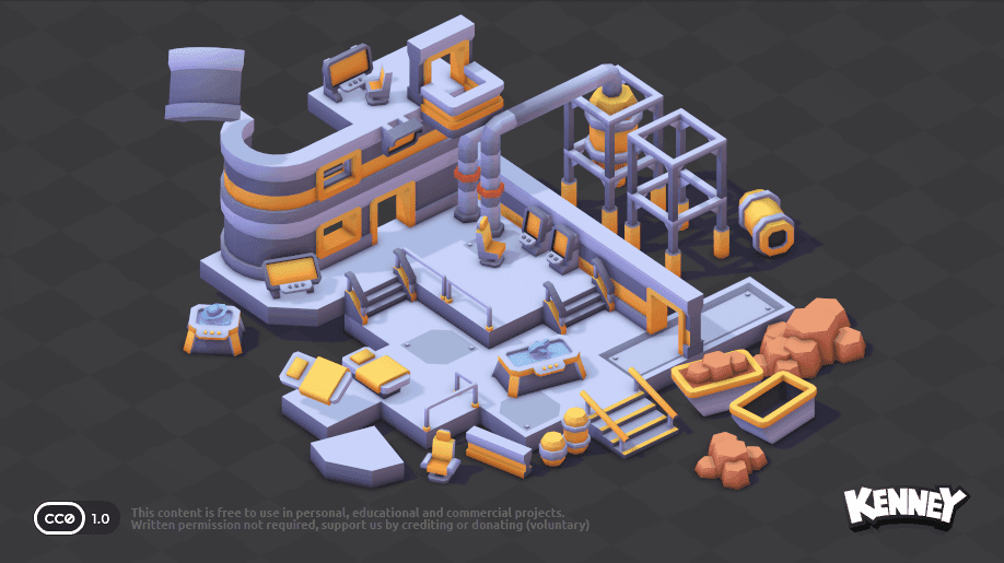 Preview 4 of Kenney Space Station Kit: 97 Interior Modules