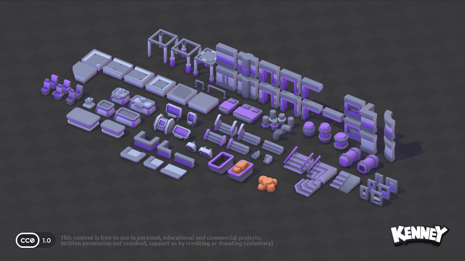 Preview 2 of Kenney Space Station Kit: 97 Interior Modules