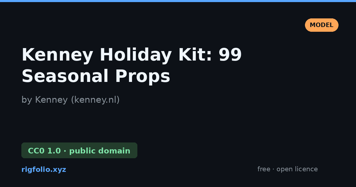 Preview of Kenney Holiday Kit: 99 Seasonal Props