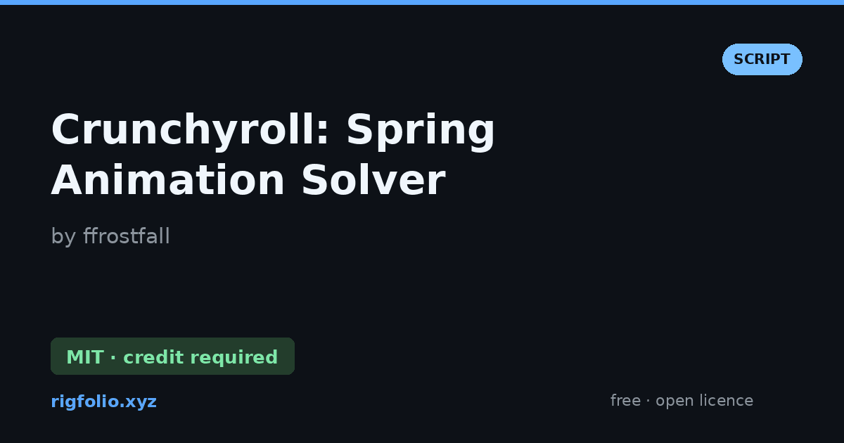 Preview of Crunchyroll: Spring Animation Solver