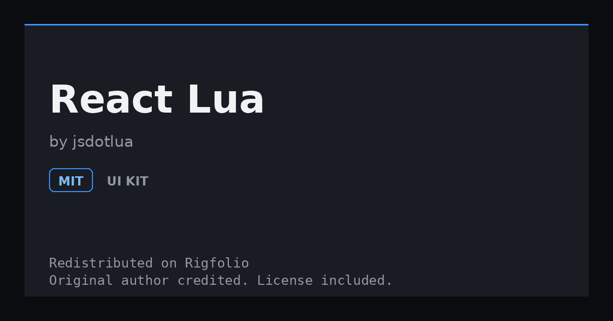 Preview of React Lua