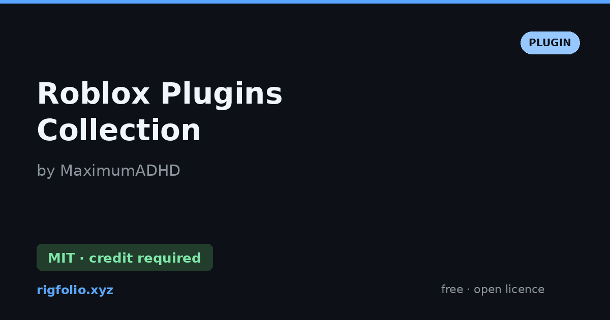 Preview of Roblox Plugins Collection