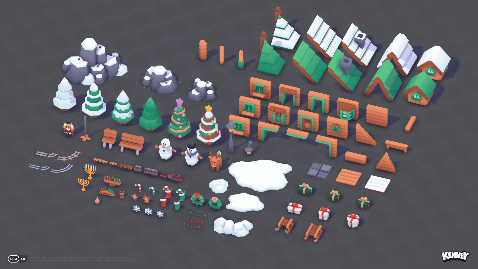 Preview 2 of Kenney Holiday Kit: 99 Seasonal Props
