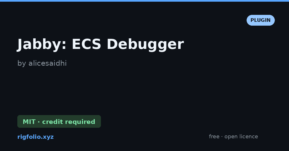 Preview of Jabby: ECS Debugger
