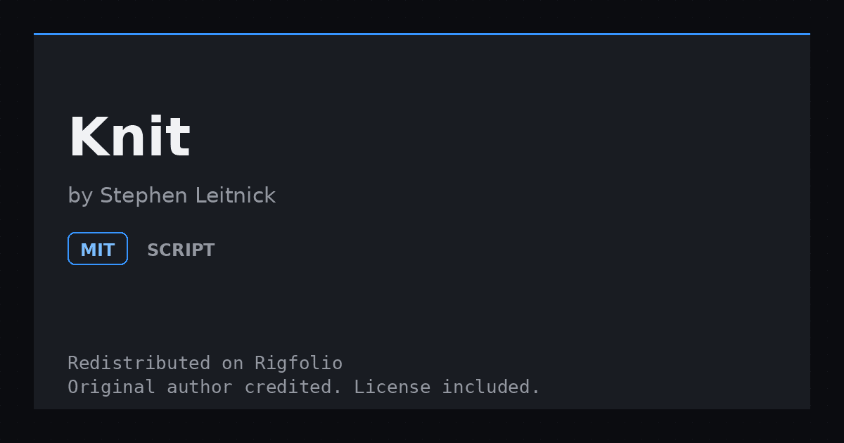 Preview of Knit