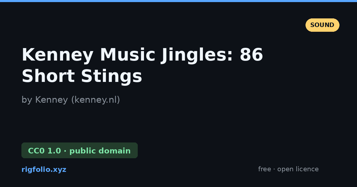 Preview of Kenney Music Jingles: 86 Short Stings